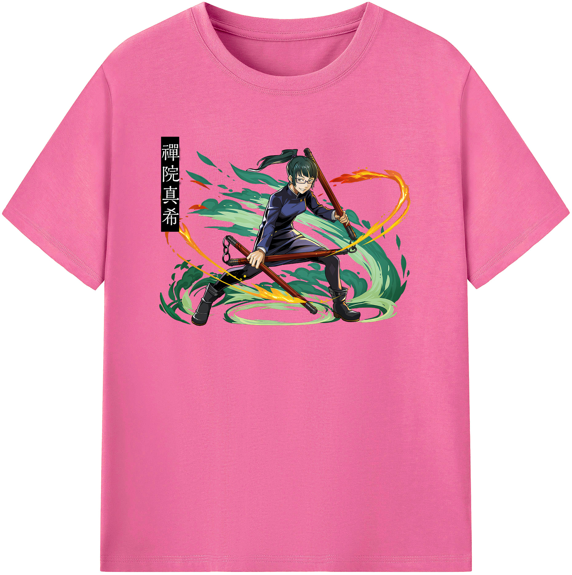 （画像用） 呪術廻戦 Jujutsu Kaisen レディースカジュアルプリントTシャツ（綿100％）